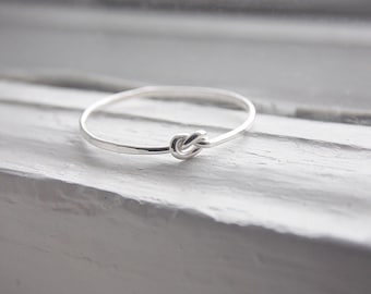 Thin Knot Ring Sterling Silver
