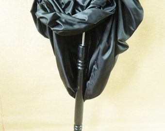 Plain Black Bustle Skirt-One Size Fits All