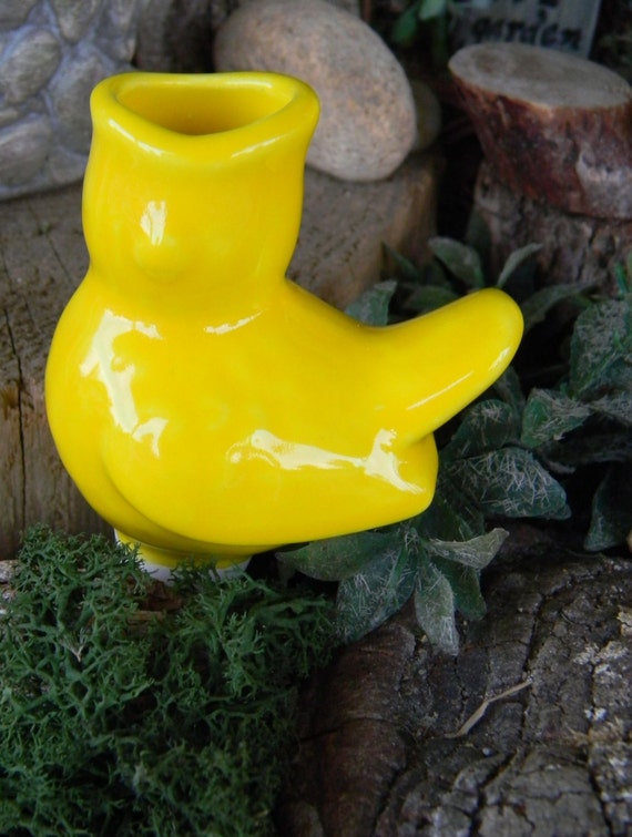 Water Spike Ceramic Bird Pottery Plant water system Feeds plants Water Globe Vintage style