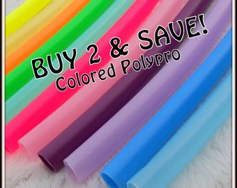 Buy TWO & SAVE! Colored Polypro Hoops - Available in 3/4" and Some in 5/8" THiN!