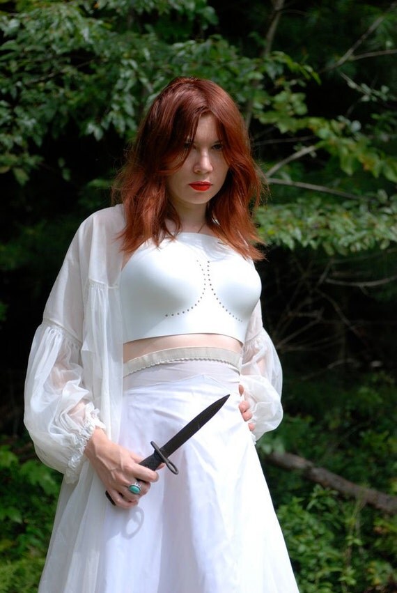 SALE 2 warrior woman fencing armor chest protectors burlesque