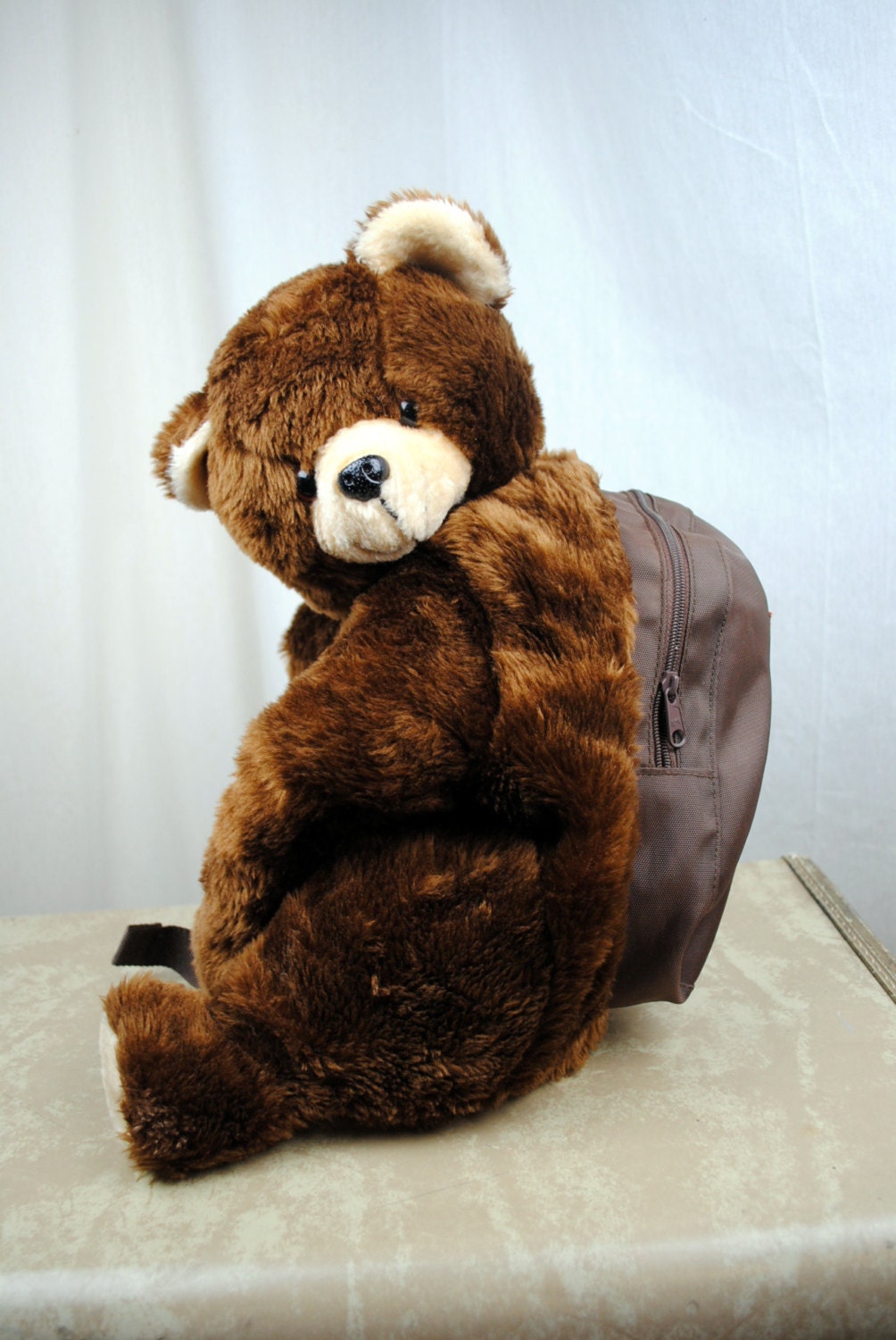Vintage Teddy Bear Backpack Hug a Pet by RogueRetro on Etsy