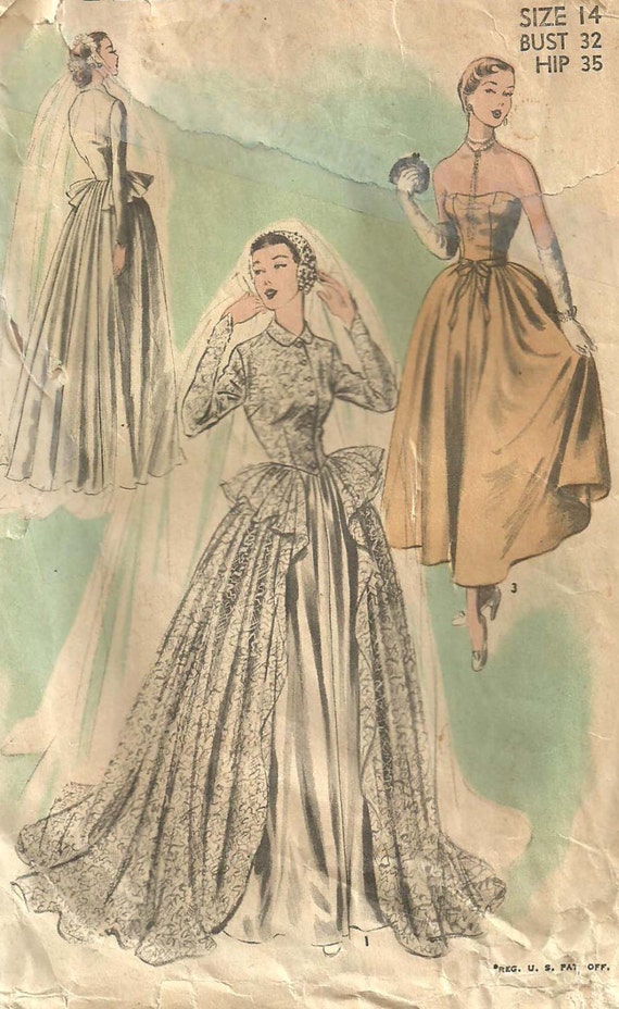 Vintage Bridal Gown Patterns 107