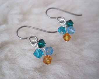 My Bundles (Personalized Birthstone Earrings) - Niobium / Titanium / Surgical Steel Hypoallergenic Earrings for Sensitive Ears / Nickel Free