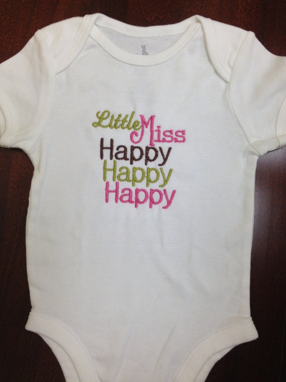 little miss happy t shirt