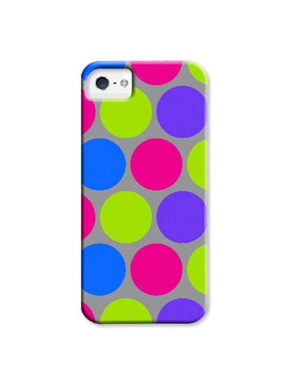 Lets Get Dotty - Neon Polka Dots - iPhone and Samsung Galaxy Case Cover Il_570xn