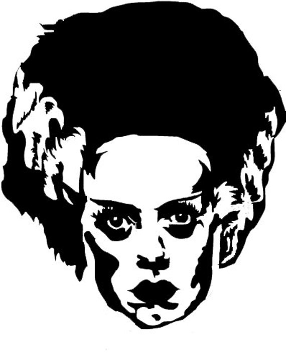 Bride Of Frankenstein Silhouette Svg