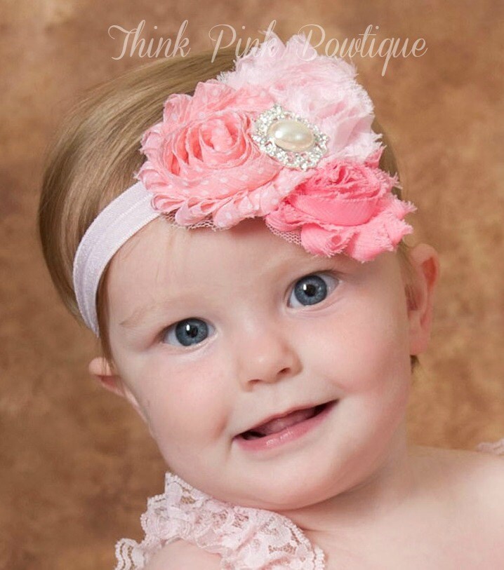 baby flower headband dollcake headband pink hair bow pink baby headband headband baby headbandnewborn baby flower headband dollcake headband pink hair bow pink baby headband headband baby headbandnewborn