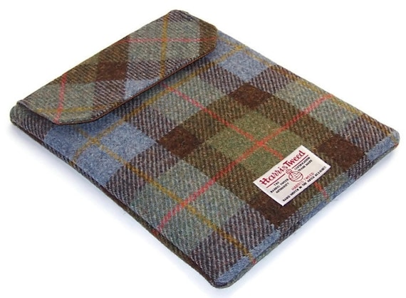 Ipad Cover MacLeod Tartan Harris Tweed by WhimsyWooDesigns on Etsy