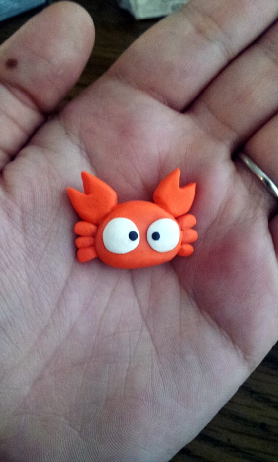 Items similar to totoro mei CRAB polymer clay charm on Etsy
