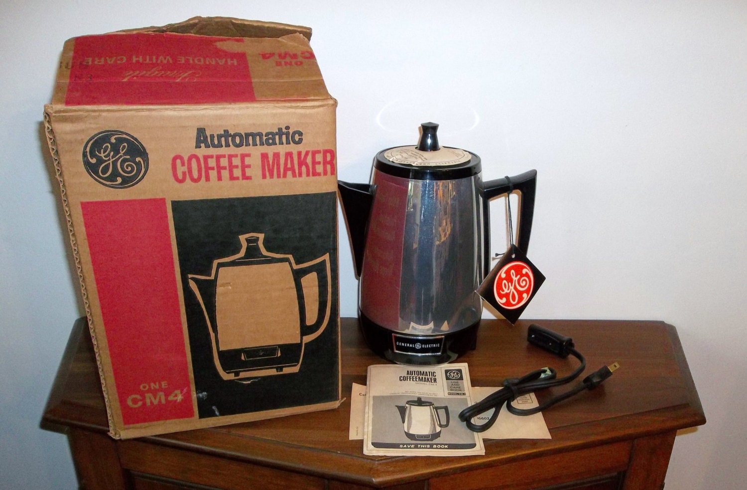 New Vintage GE 8 Cup Coffee Percolator Electric by BallAntiques