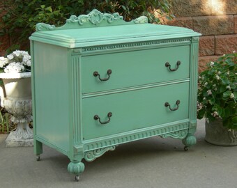 PAINTED ANTIQUE DRESSER - Order Custom - We Restore And Refinish Your Way - Shabby Chic French Country
