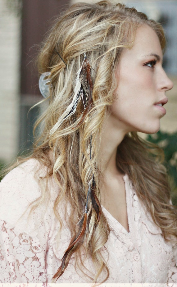 Feather Hair Extension thin feathers for long hair