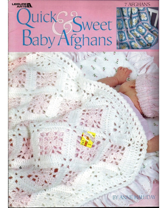 Quick & Sweet Baby Afghans Crochet Pattern Leisure Arts