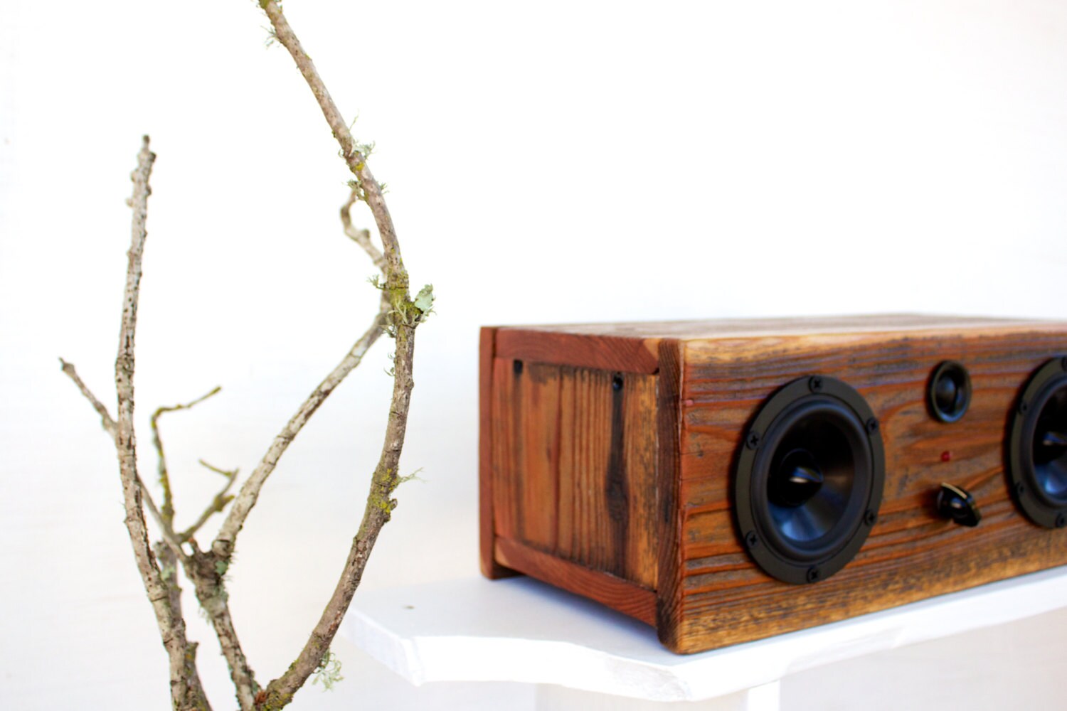 NEW Wireless Bluetooth Reclaimed Wood Speakers Handmade