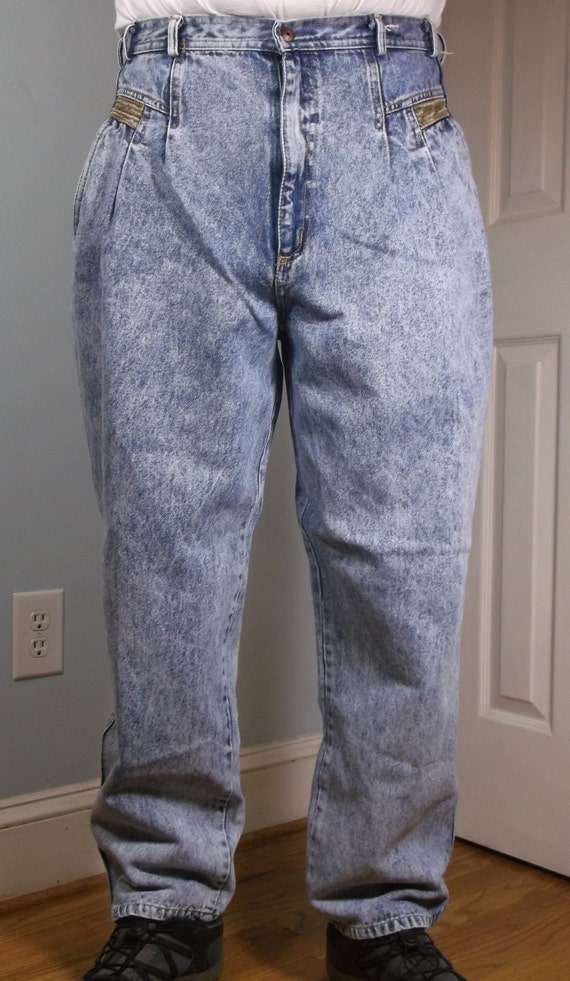 Items similar to Men's Vtg 80's Acid Washed Gitano Jeans on Etsy