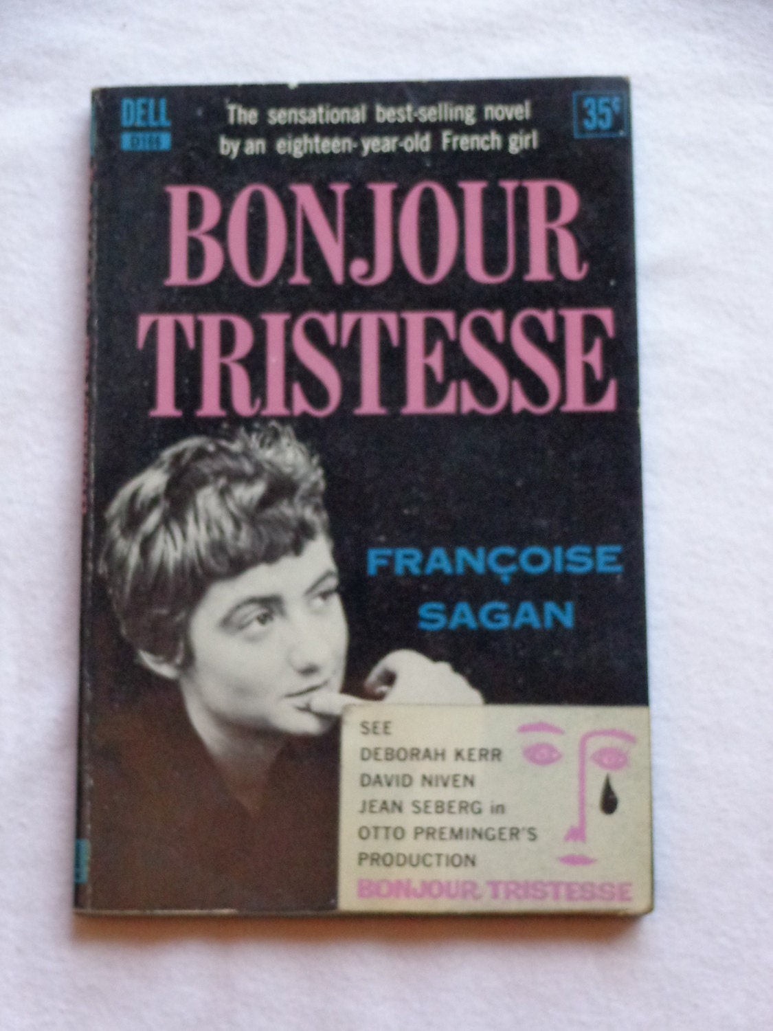 Vintage Paperback Bonjourr Tristesse by Francoise