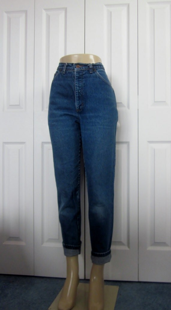 Vintage Lands End High Waist Jeans Straight Leg Mom Jeans Made