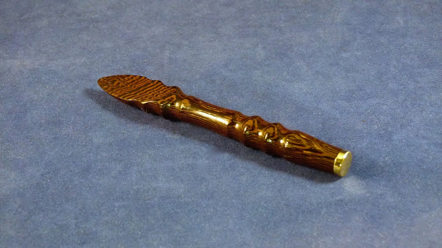 Hand Made Wenge Wood Pipe Tamper With Machined Solid Brass Tip