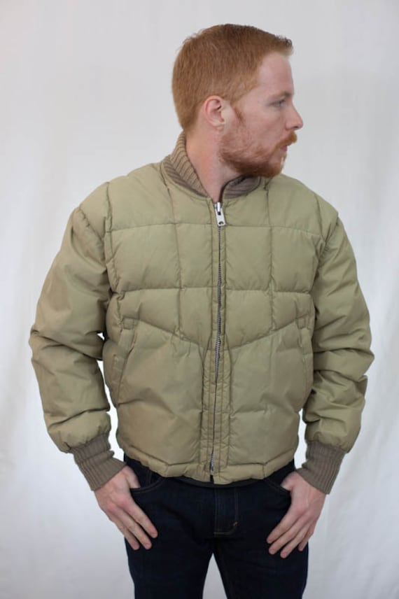 Men's Vintage 80s Tempco Puffy Goose Down Coat Jacket in