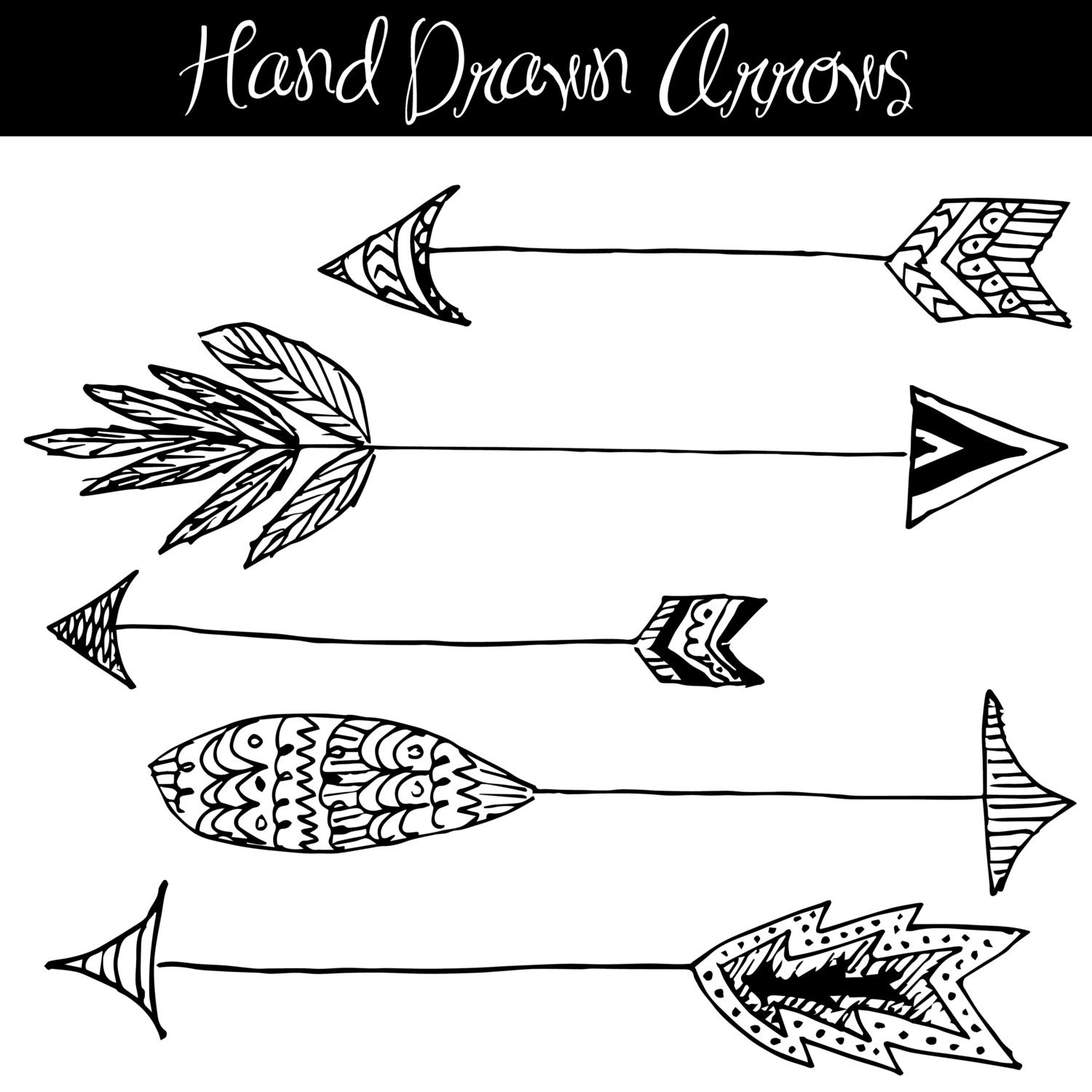 hand drawn arrow clip art free - photo #2