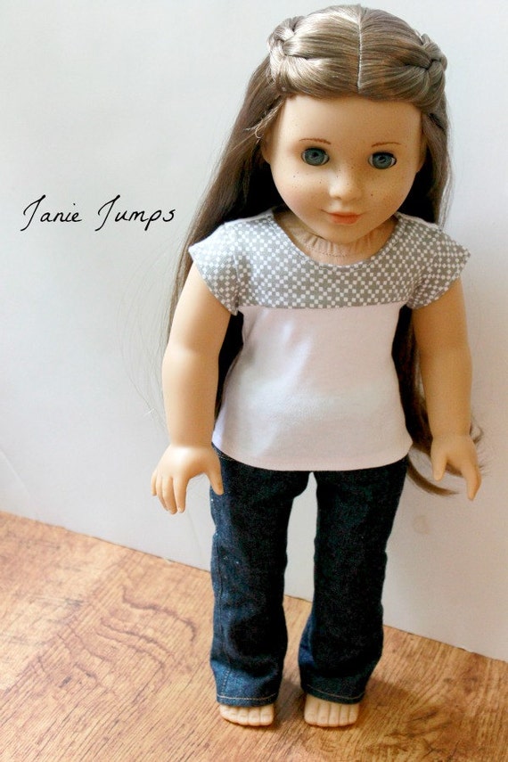 Two Tone Tee - American Girl Doll Clothes