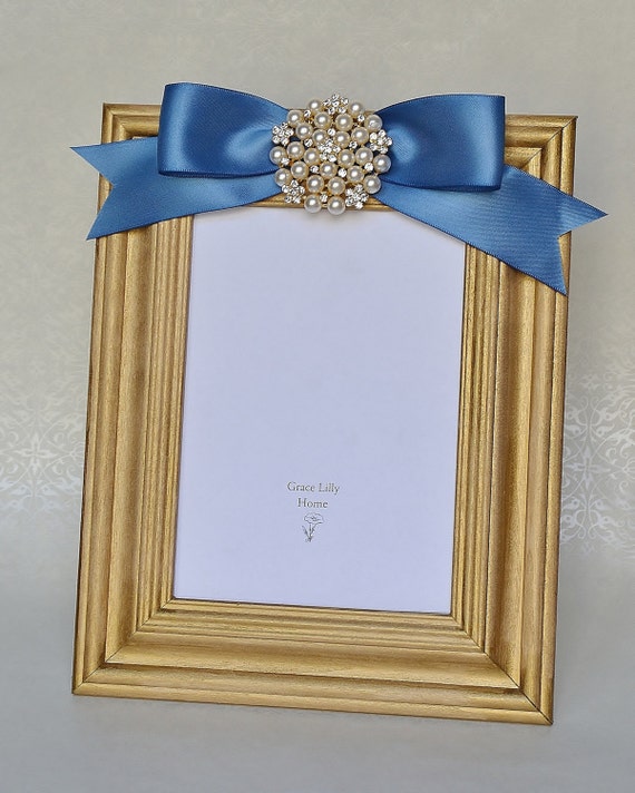 Embellished Picture Frame with Bow