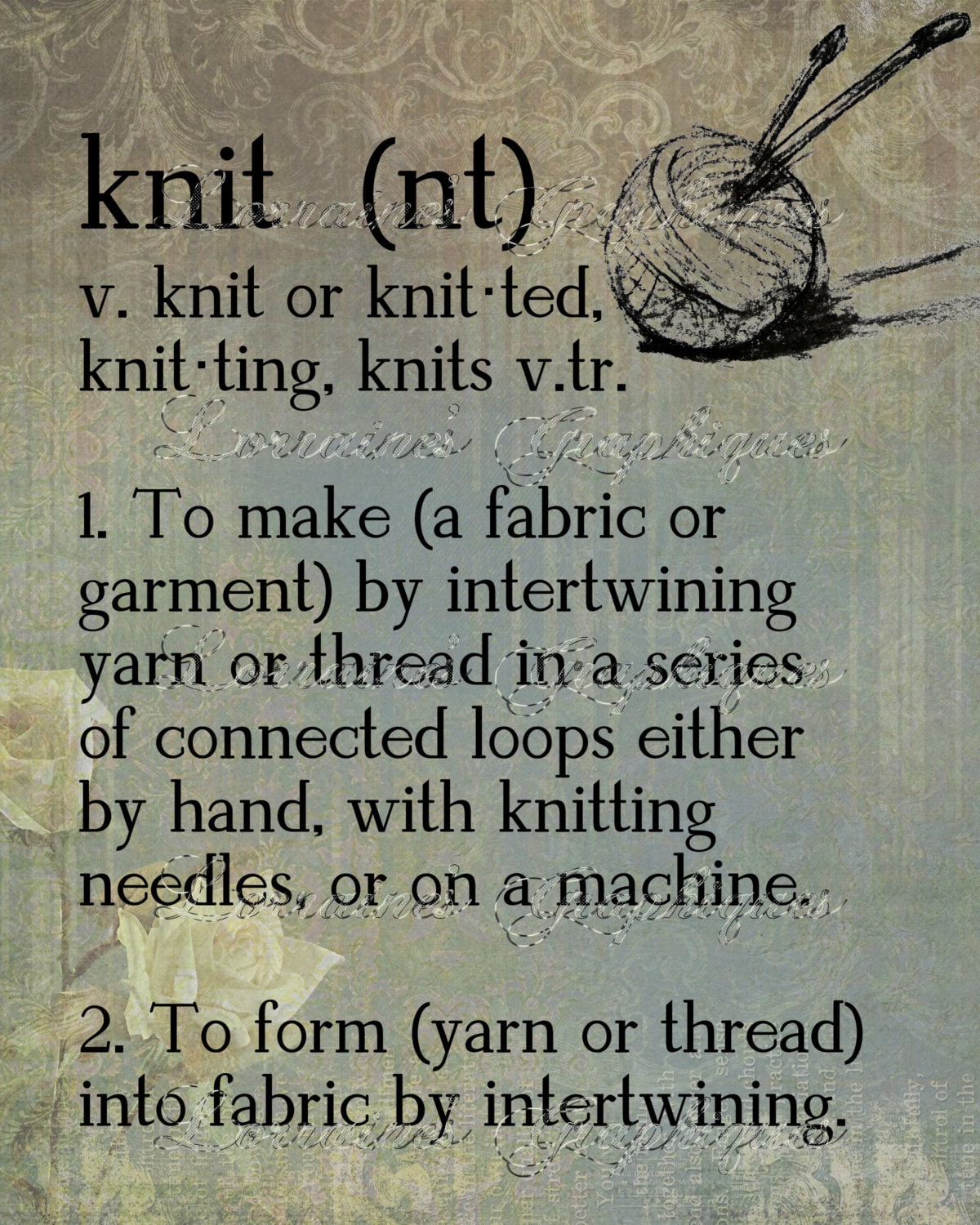 Knitting Definition A Creative Motivational Fine Art Photographic