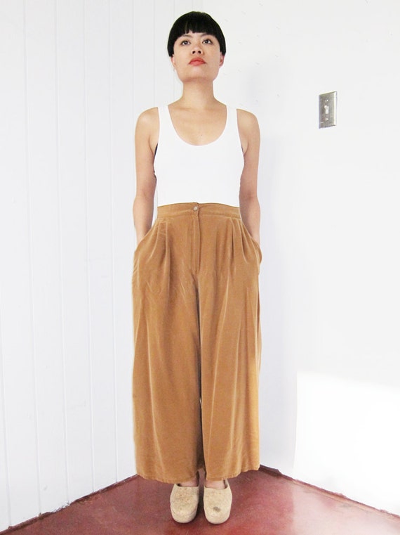 silk gaucho pants