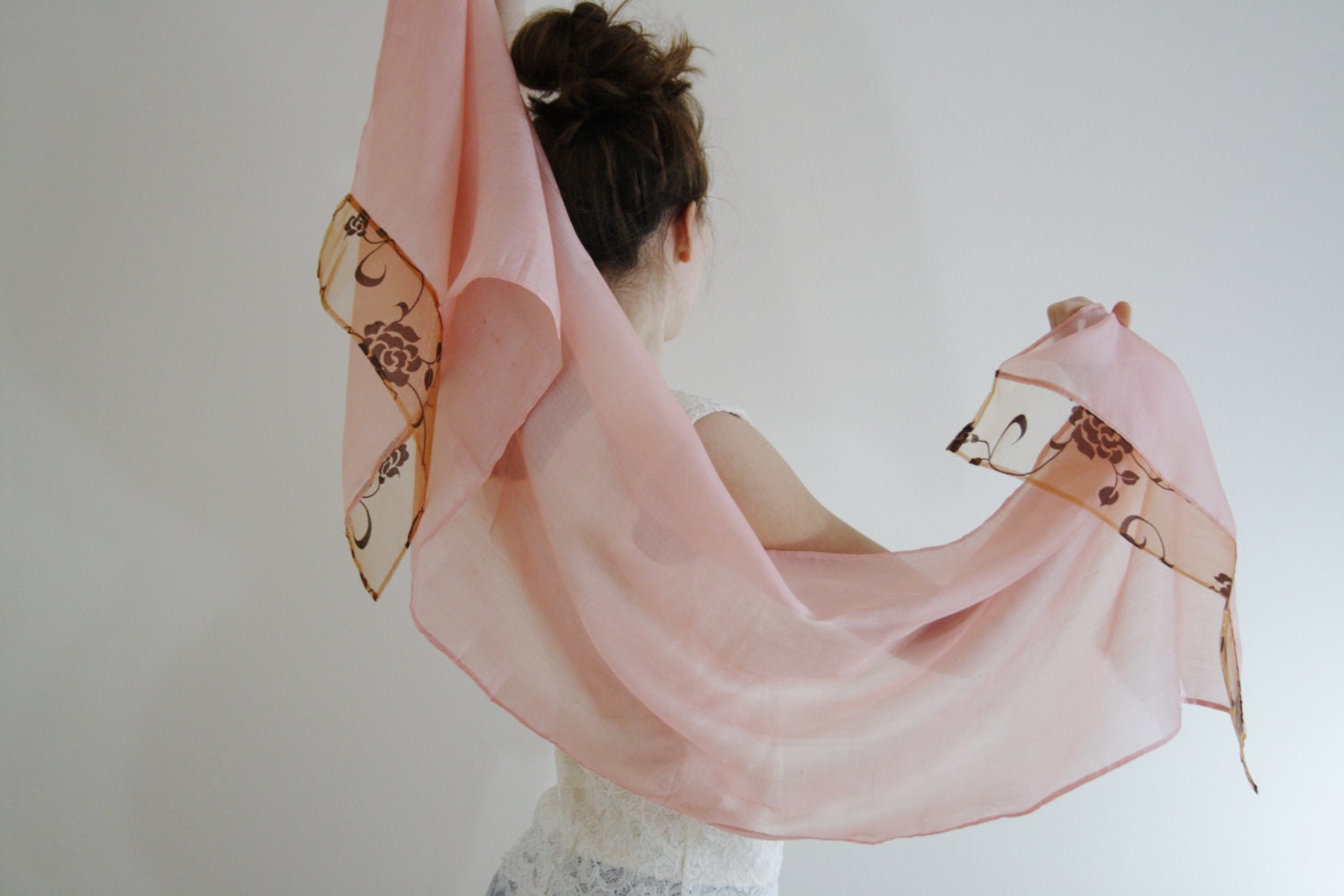 blush bridal shawl