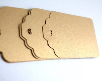 50 Metallic gold tags, Gold wedding tags, Shimmer gold tags, Gold favor tags, Shiny gold tags, Gold gift tags, Wedding escort tags, Gold tag