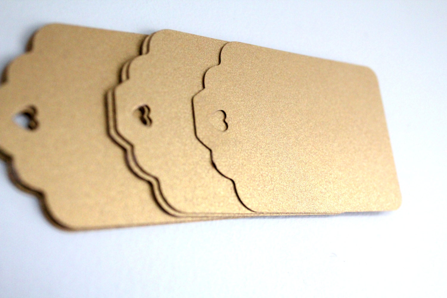 50 Metallic gold tags Gold wedding tags Shimmer gold tags