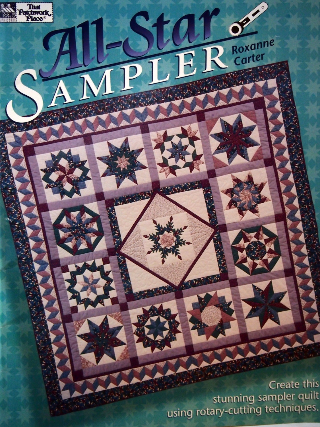 all-star-sampler-by-roxanne-carter-quilt-pattern-book-1995