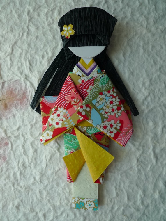 Japanese origami doll Hina-ningyō Yukari