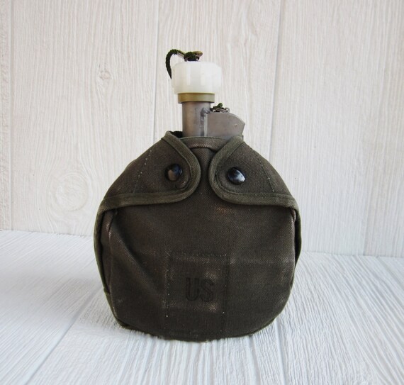 US Military Canteen Arctic with Canvas Cover and Cup Army