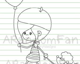 Digital Stamps- Autry and Poodle