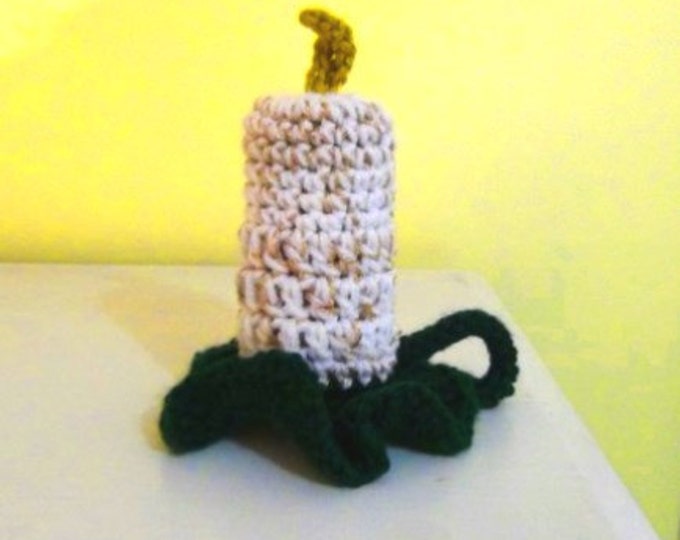 Flameless Candle Holiday Crochet