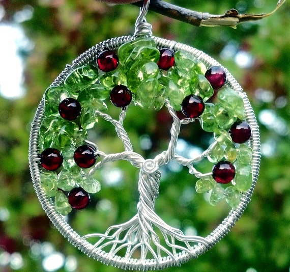 Apple Tree of Life Pendant Recycled Sterling Silver by ethora