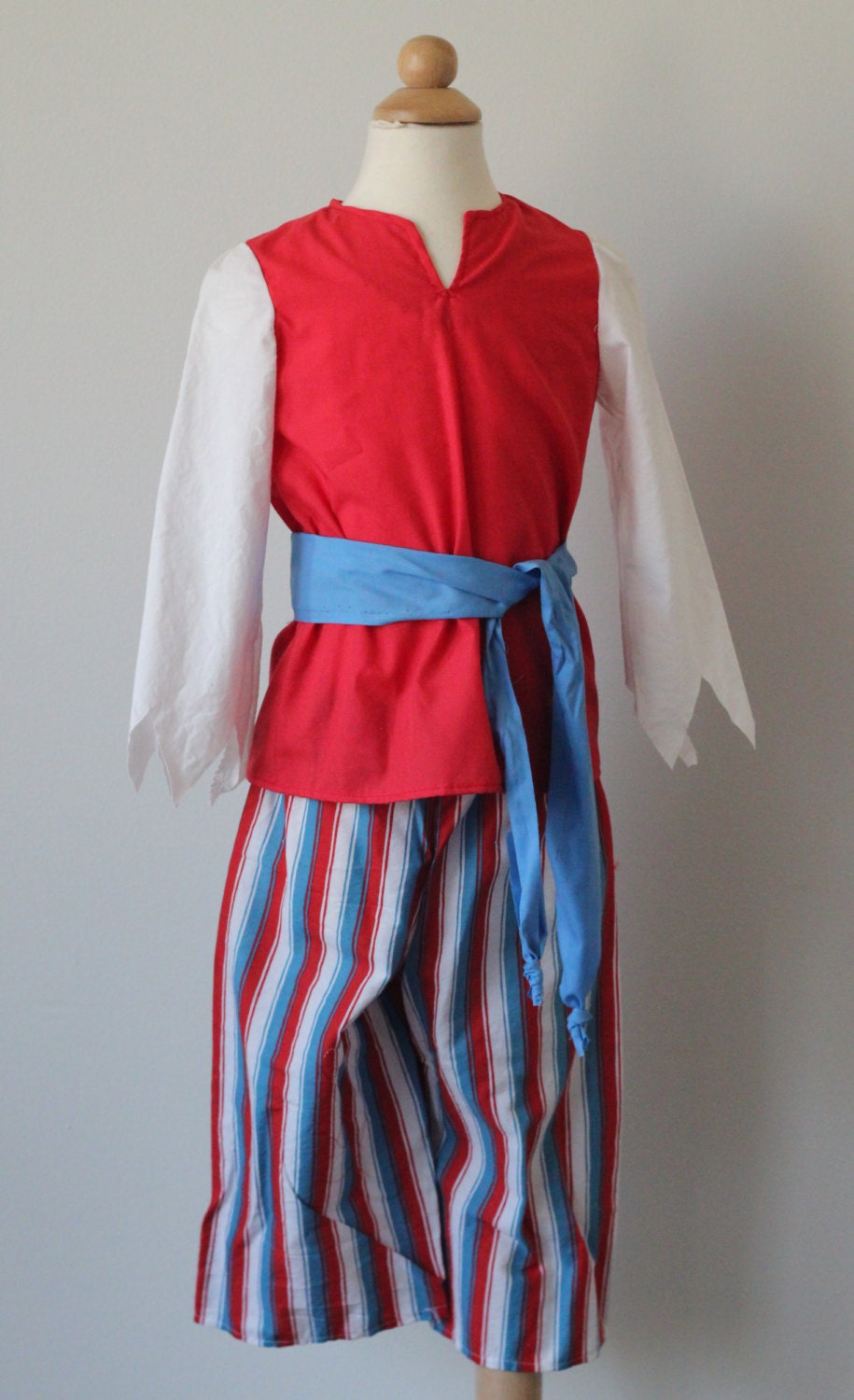 red white and blue striped pants