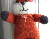 knit fox toy