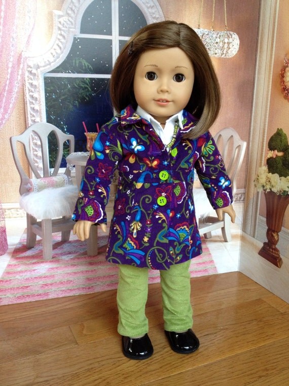 American Girl doll clothes Wild Flower Le  by SewSmallNSweet