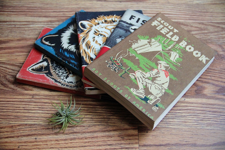 1940s Cub Scout Books / Plus Vintage Mid Century Boy Scout