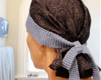 Chemo Cap Knitting and Sewing Pattern by Val's Art Studio- Digital Download