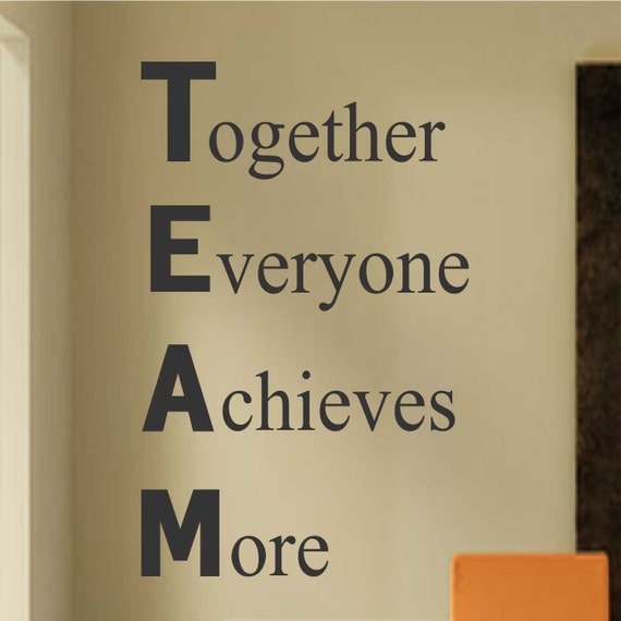 Definition of TEAM Vinyl Wall Lettering Vinyl Wall Decals