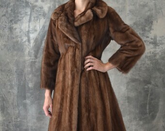 1950s Brown Mink Schiaparelli Paris