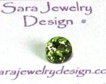Peridot Loose Gemstone Solitaire .87 Minimum Carat 6mm Round