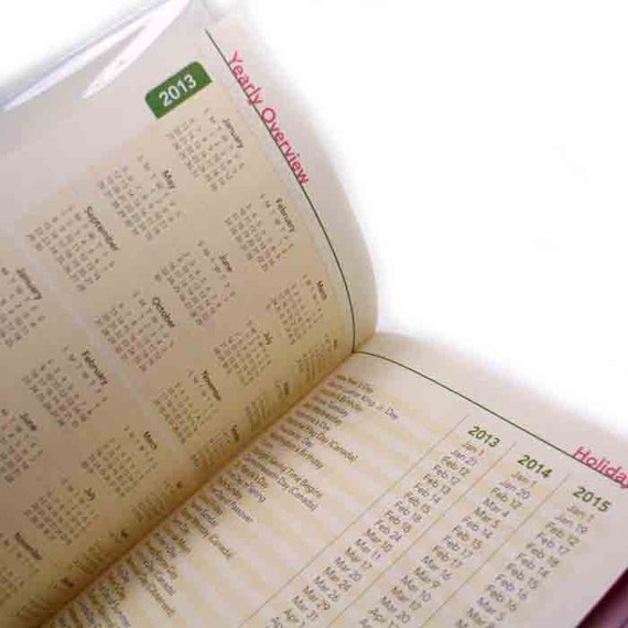 2013 2014 mini Planner Leopard print pocket by beesocks