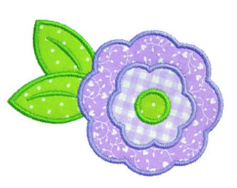 Flower Applique, Flower Embroidery Design, Machine Embroidery Design, Instant Download