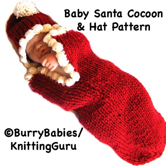 Baby Santa Knitting Pattern - Fast Easy DIY - Christmas ...