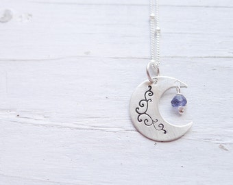 Mom Necklace Sterling Silver Engraved Kids Names Necklaces